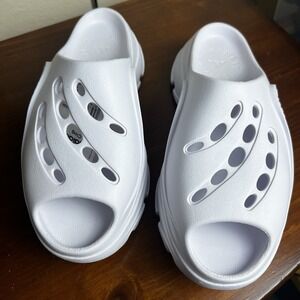 New Adidas x Stella McCartney Clog Sandal  Triple White GW4365 Size 10 Womens‎